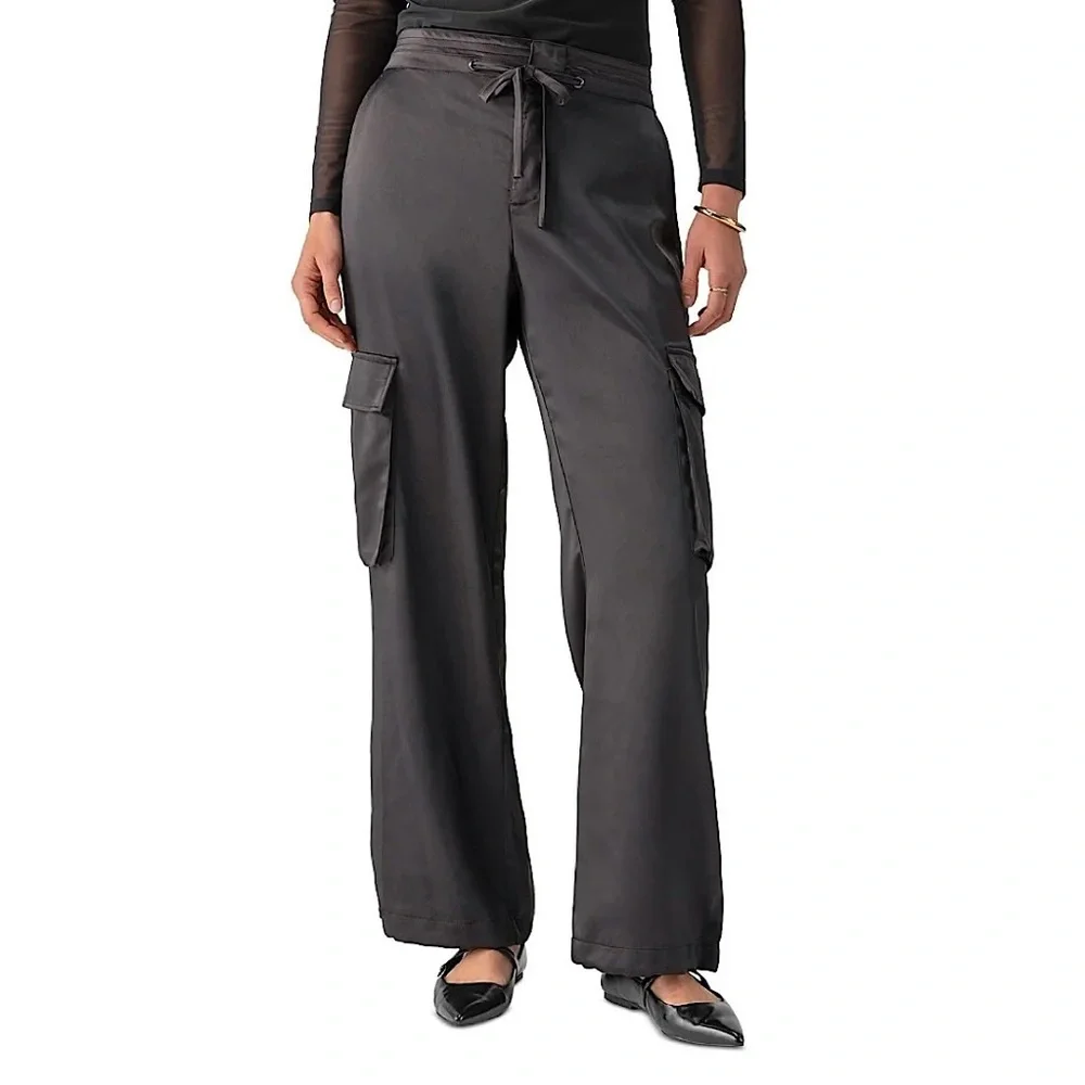 Sanctuary‎ Eve Satin Cargo Pants BLACK 30